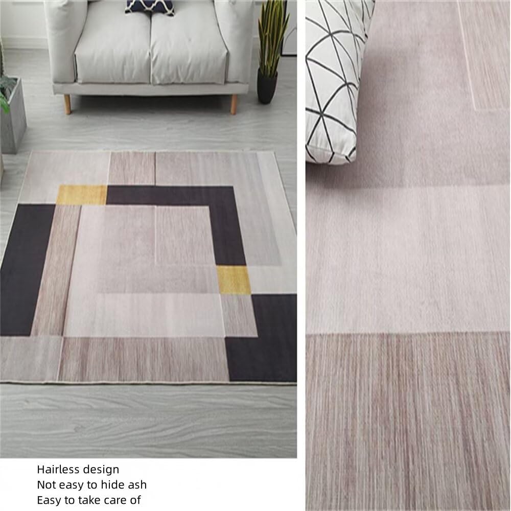 Teppich Schlafzimmer Groß Sofa, Schlafzimmer, Wohnzimmer Dekoration, rutschfest, Schmutzabweisend, Waschbar Schlafzimmer Möbel Schwarz Baby Teppich Dekoration Modern Teppich Schlafzimmer Groß
