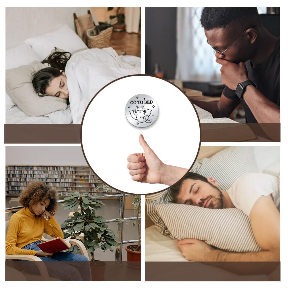 Coin Flips Destiny Flip Coin - Go To Bed Vs One More Chapter Decision Coin  For Book Lovers Funny Book Accessories