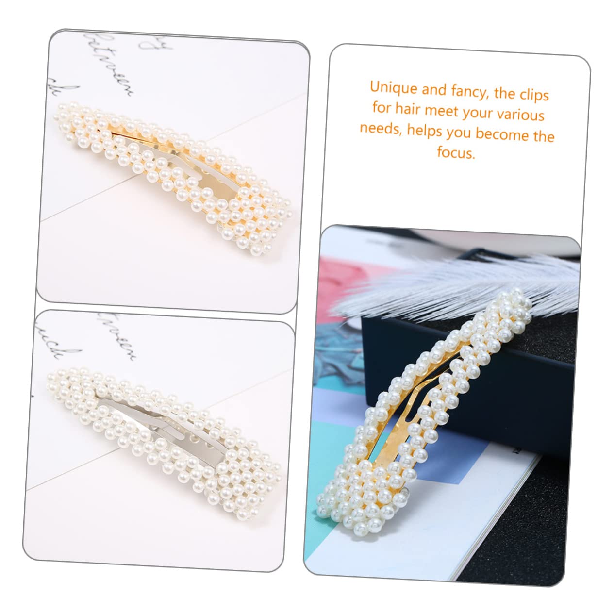 minkissy 20pezzi Fermagli Per Con Perle Eleganti Clip Decorative Per Donna e Ragazza Per Cerimonie e Uso Quotidiano Design Semplice e Confortevole