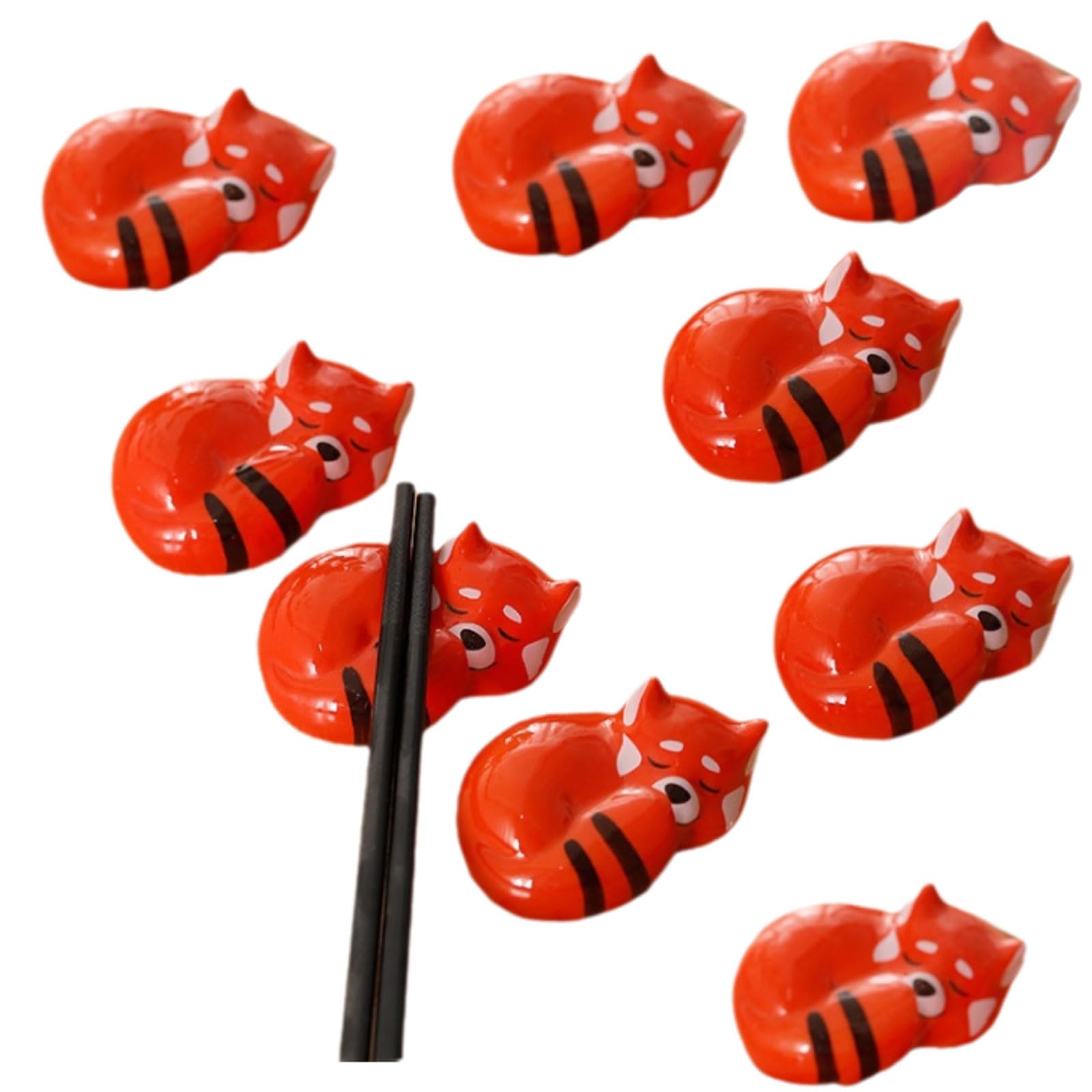 MRKU Chopstick Rest Chopsticks Holders Restaurant 9PCS Japanese Style Ceramic,Cute,Ornaments,Craft Forks,Spoons,Knives,Paint Brushes