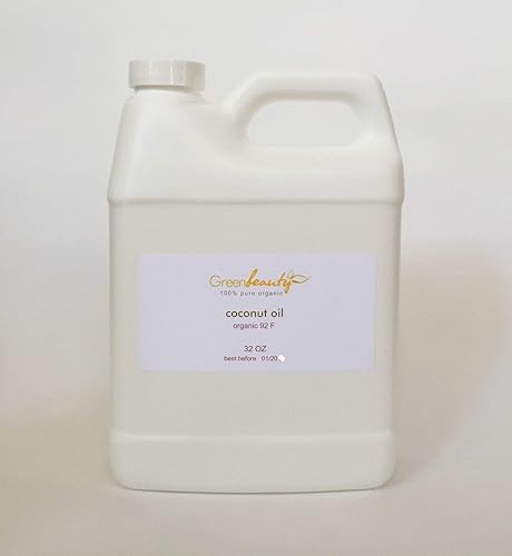 Miniatura 2 de Aceite de coco refinado de 92 grados blanqueado 100% puro prensado en frío (24 onzas (2 x 12))