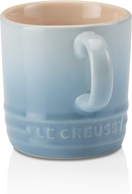 Le Creuset Stoneware Espresso Mug, 100 ml, Coastal Blue, 70305104200099