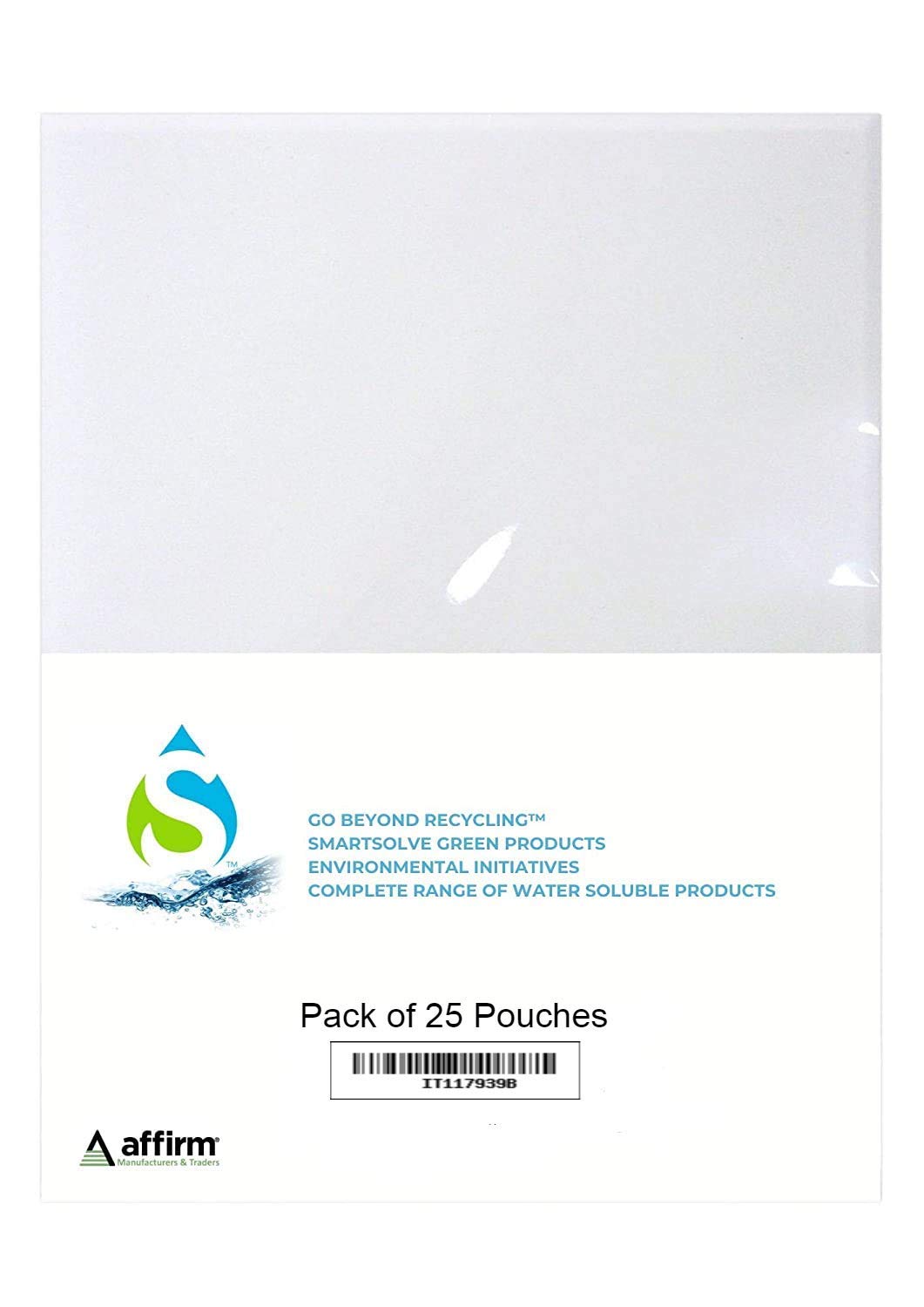 SmartSolve Water-Soluble Pouches/Bags (2"x4", 88 GSM) - Pack of 25 (B089SB62TJ) Amazon Price History, Amazon Price Tracker