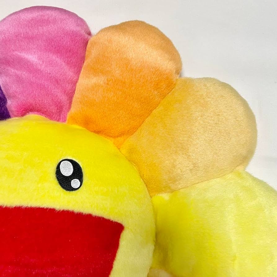 Amazon.co.jp: 村上隆 カイカイキキ お花 フラワー クッション rainbow