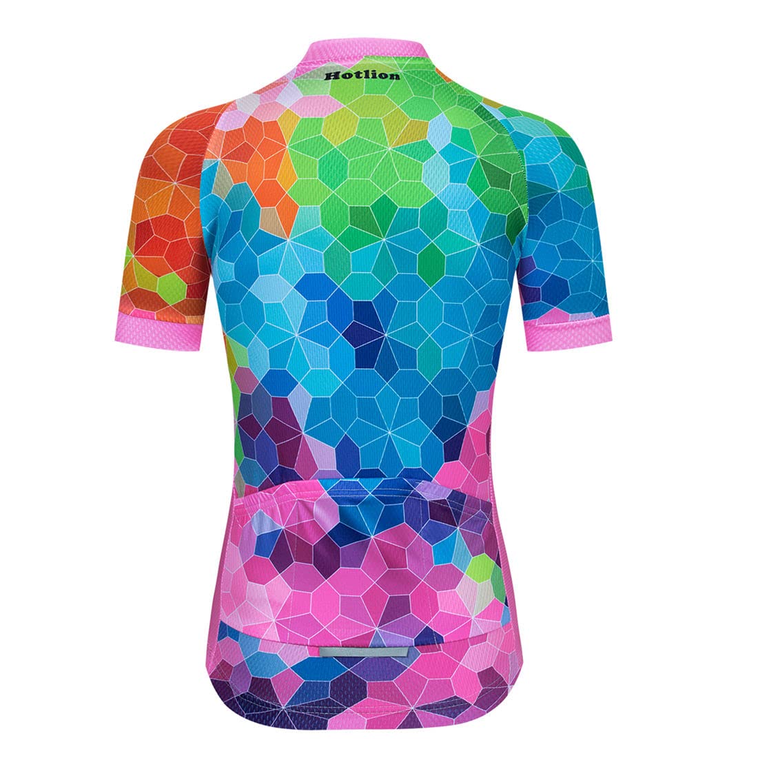 Cycling Jersey Women, Mountain Bike Jersey Ladies Cycle Shirt Bicycle Clothes Biking Tops Colorful Pink M