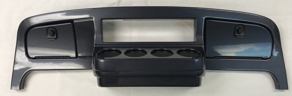 GMT Inc Simulated Carbon Fiber Full Golf Cart Dash to fit New Generation E-Z-Go TXT (Will not fit Previous Generation cart) (Will NOT FIT 72 Volt Model)