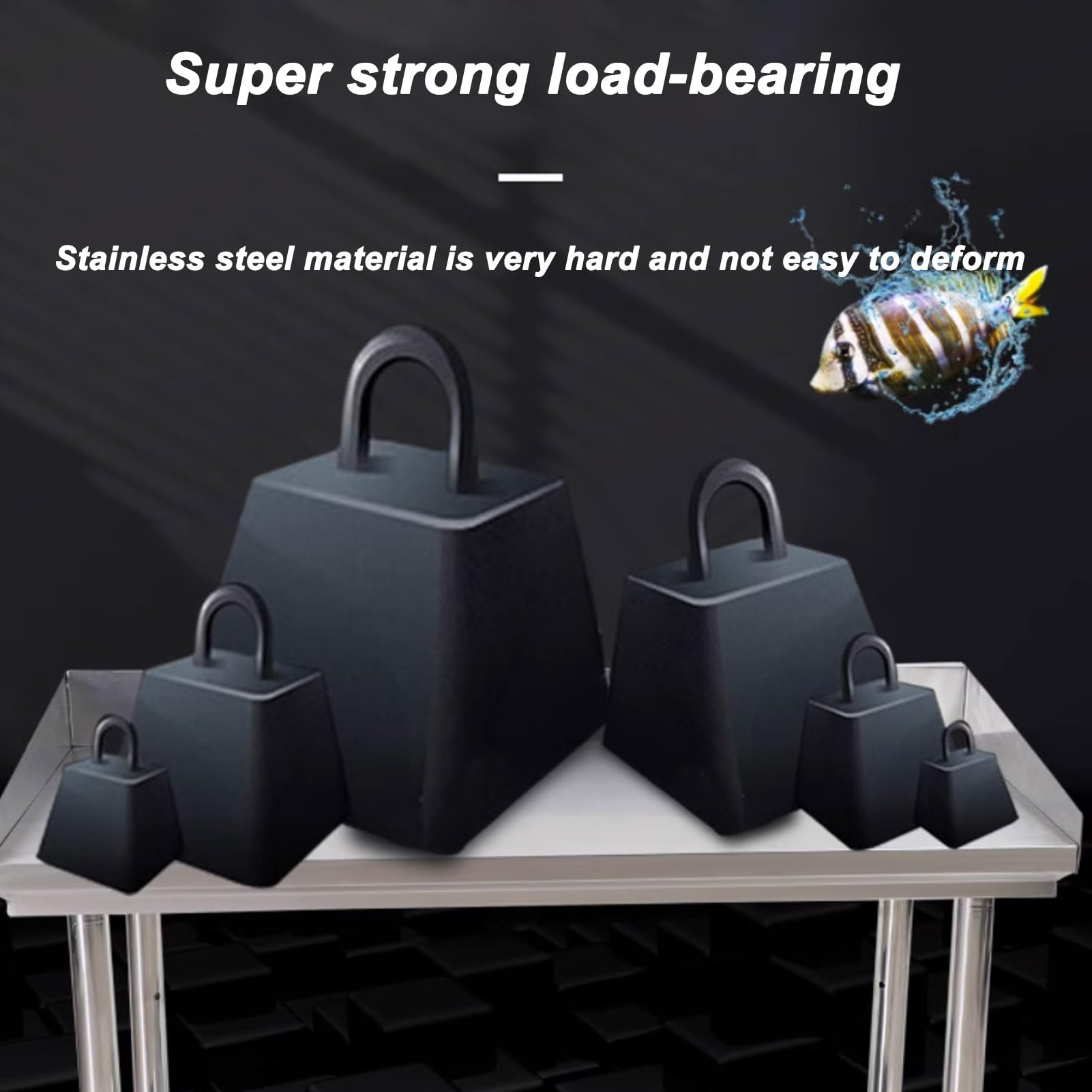Mesa de trabajo de acero inoxidable, mesa de preparación de cocina comercial con protector contra salpicaduras y patas ajustables, ideal para restaurantes, hogares y hoteles, 100 x 50 cm