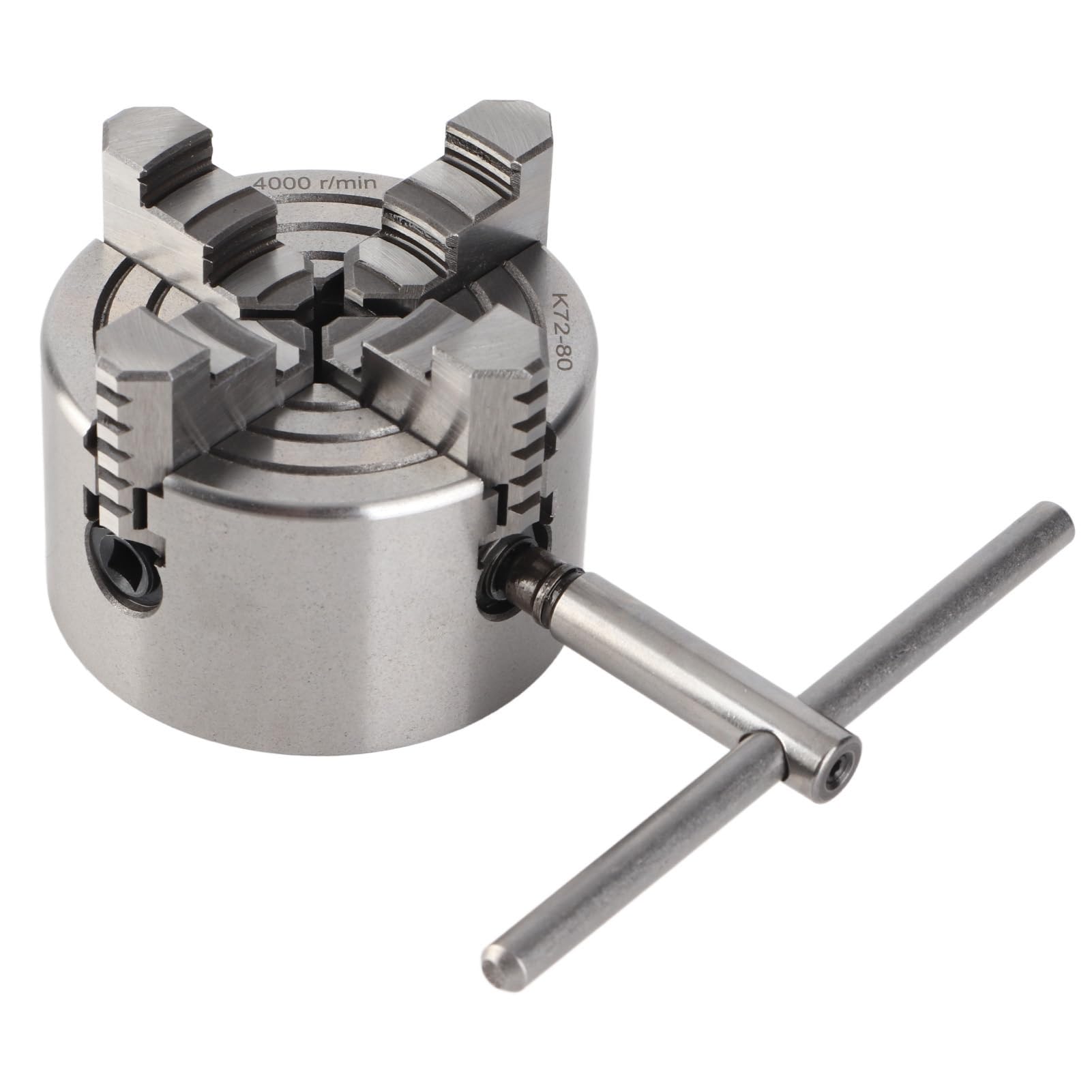 Brilluxa Metal Lathe Chuck, 4-Jaw Independent Chuck, Reversible