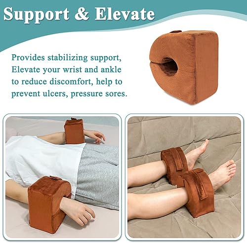 Miniatura 3 de Zelen Almohadas de apoyo para los pies, protectores de tobillo, elevador de talón, almohada de elevación de pies, cojín médico de tobillo para