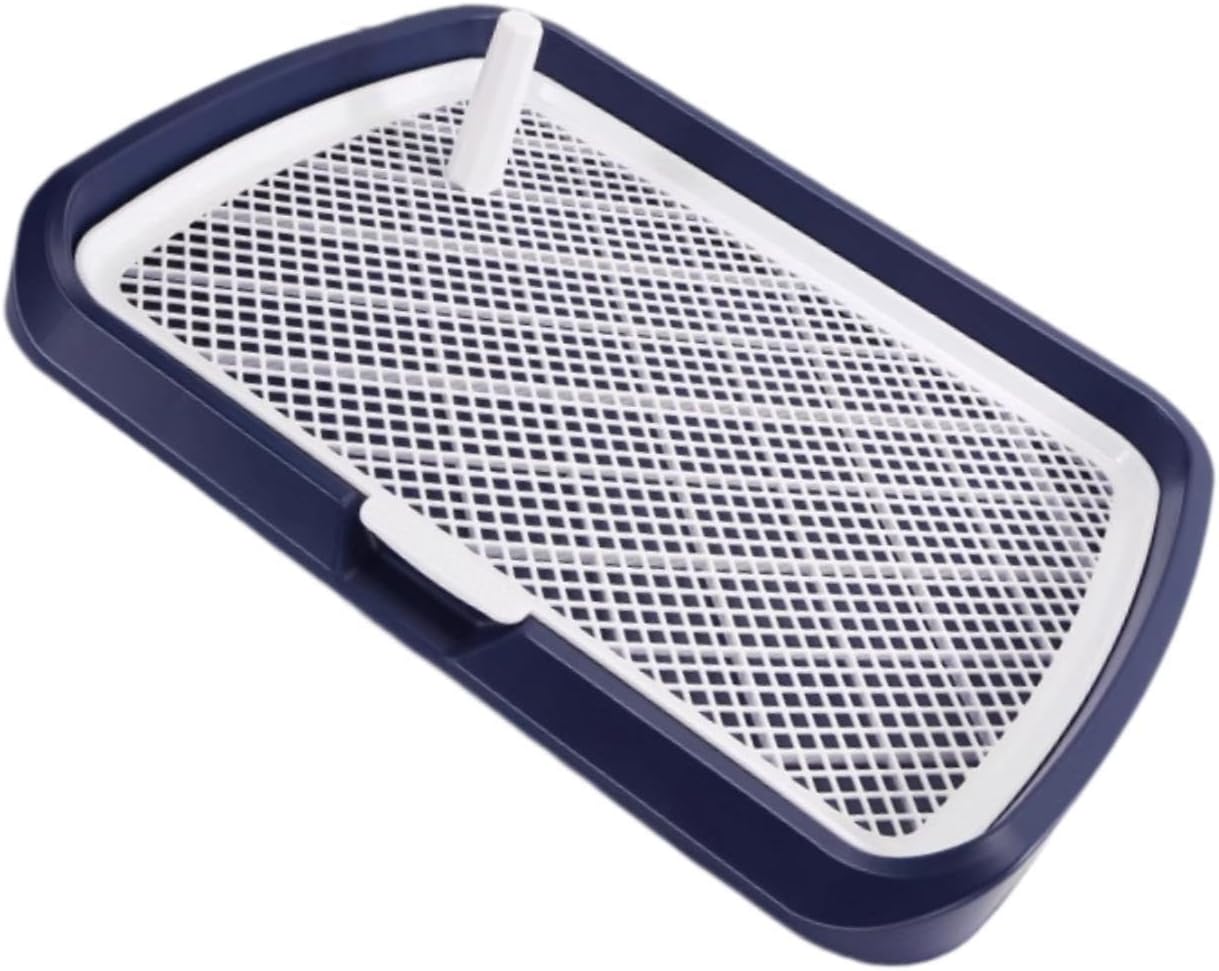Generic Dog Potty Pee Pad Holder Portable Pet Training Toilet for Indoor Porch Floor Small and Medium Dogs Puppy, Navy