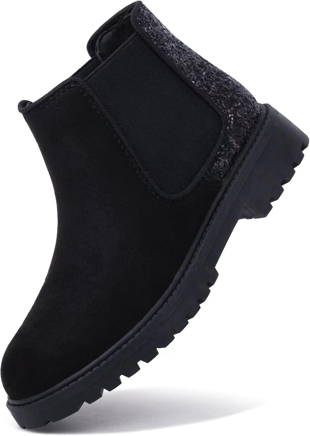 Girls Boots Kids Ankle Boots Zipper School Shoes Elegant Big Kid Fashion Winter Boots Zip-up Short Flat Bootie for Junior/Yourth