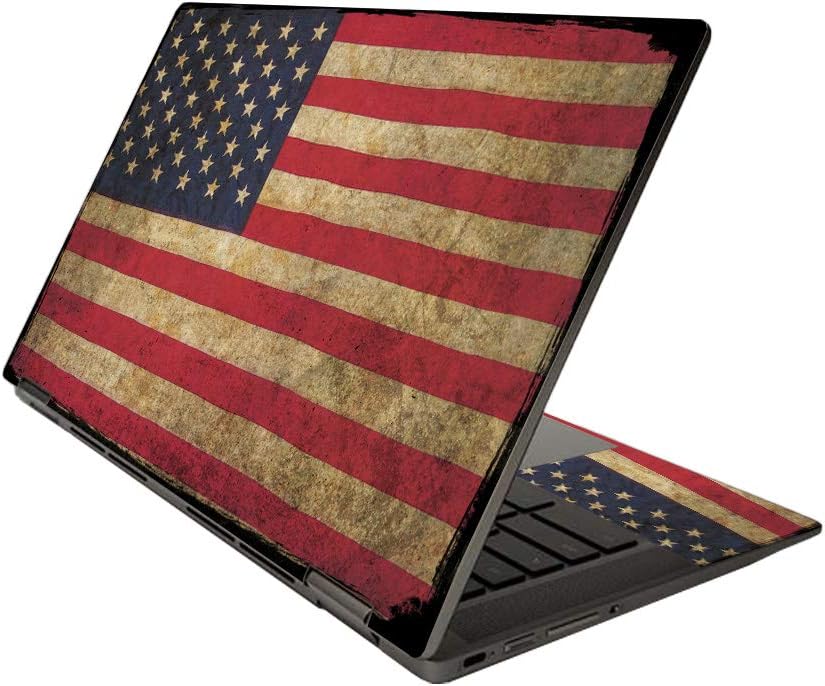 MightySkins Skin for HP Chromebook x360 14" (2020) - Vintage Flag | Protective, Durable, and Unique Vinyl Decal wrap Cover | Easy to Apply, Remove, and Change Styles | Made in The USA