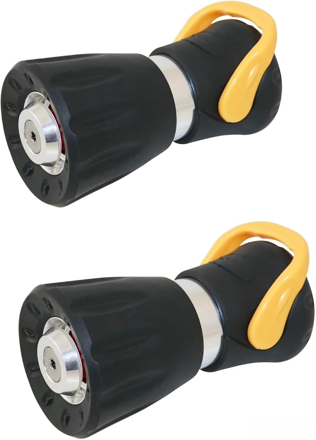 (2 PACK) 90051 Heavy Duty Fire Hose Nozzle with On/Off Switch (Colors May Vary), Black