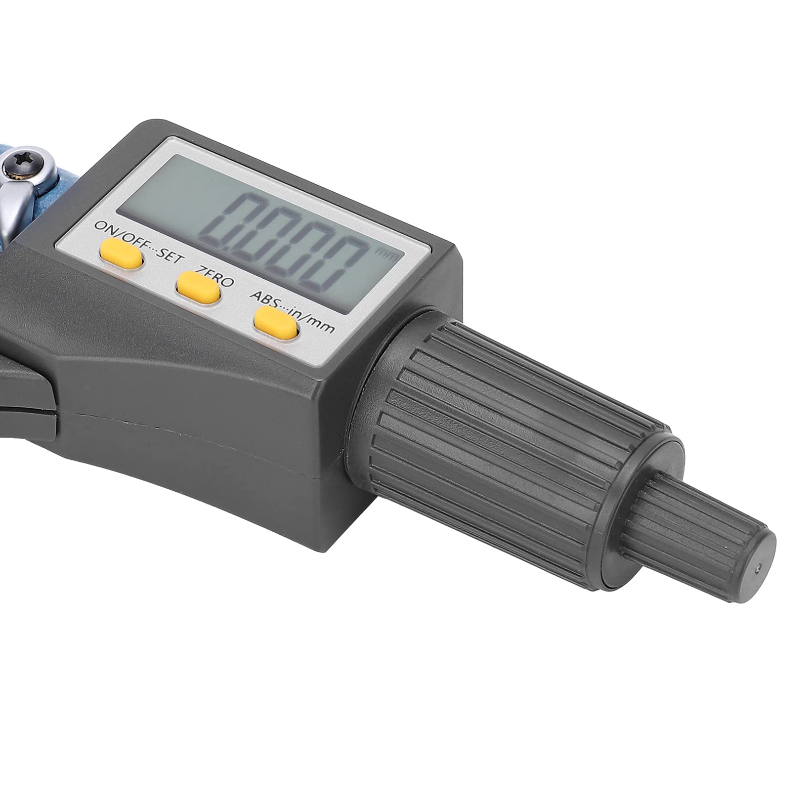Micrometro digitale professionale Display LCD con regolazione fine dello spessore della parete a cricchetto Strumento di misurazione manuale esterno Attrezzatura industriale per