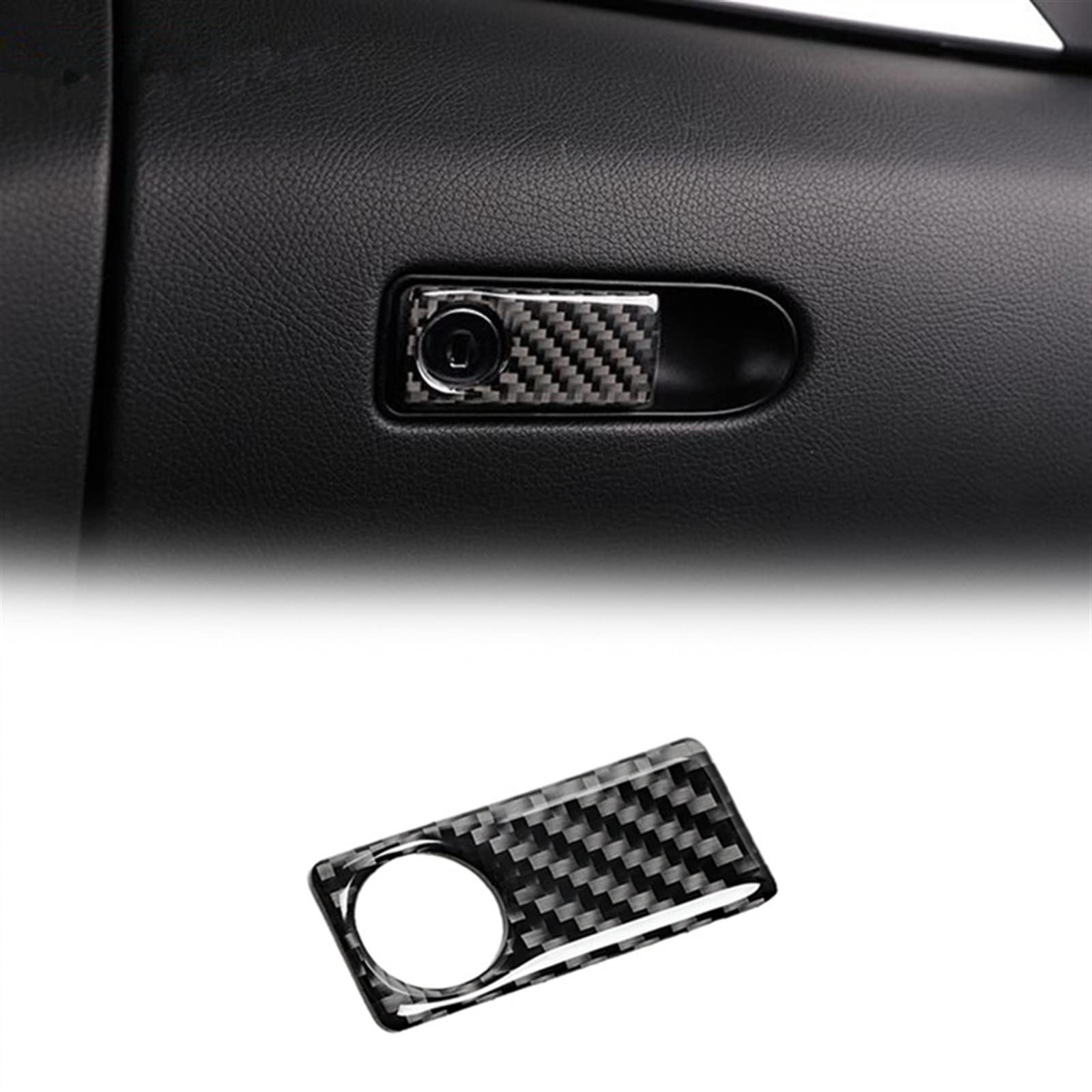 Accessoires voiture haut de gamme en fibre de carbone pour Benz W204 boîte à gants