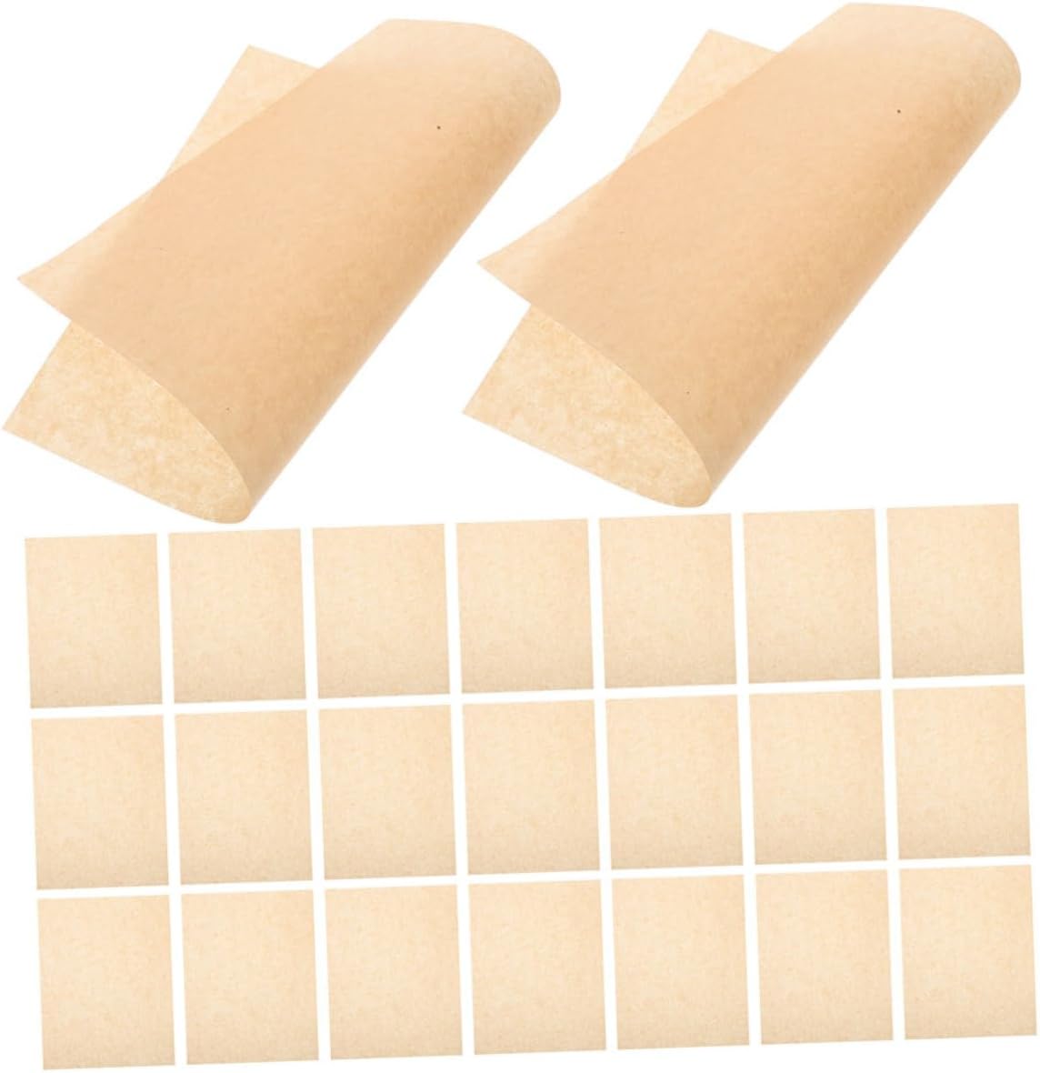 Milisten 500 Sheets Greaseproof Baking Parchment Paper 20x25cm Oil-resistant Kitchen Pastry Paper for Pizza Bbq Fried Snacks and Oven Liners