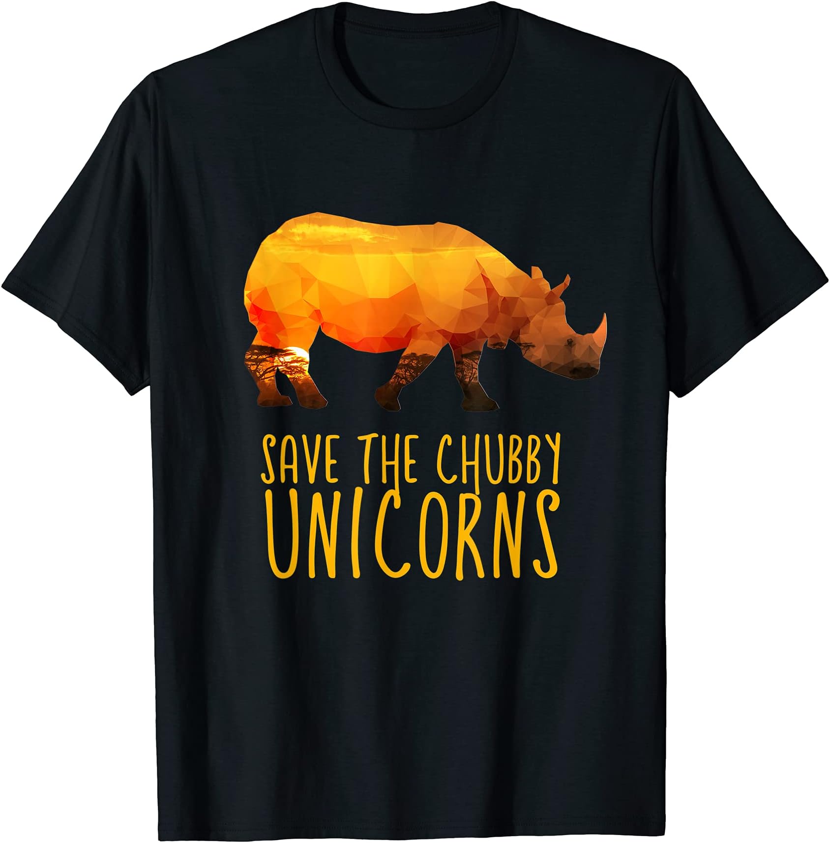 Fat Rhino Save Chubby Unicorns Unicorn Animal Welfare T-Shirt