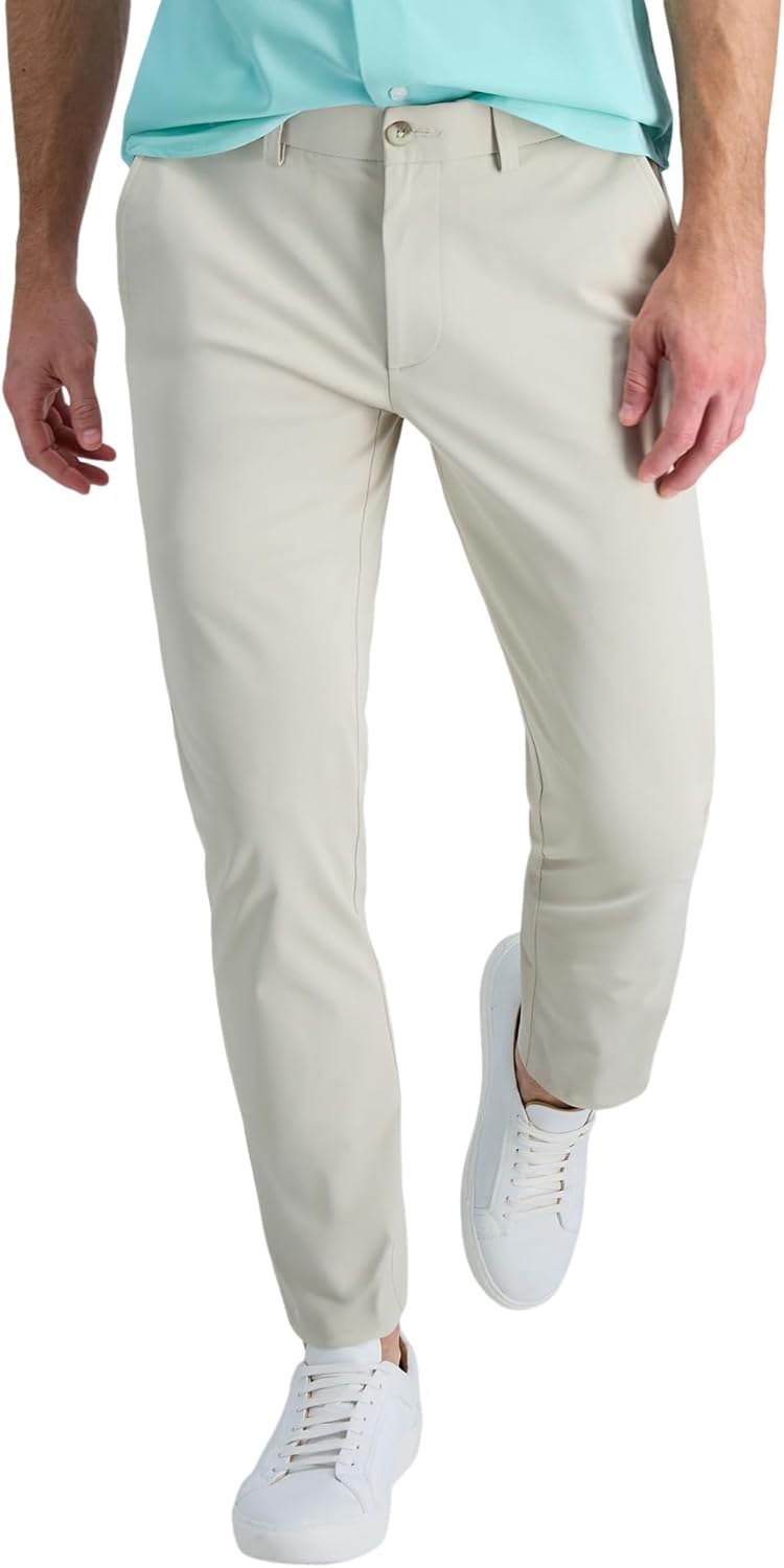 Haggar Sport Men’s Travel Performance Stretch Straight Fit Pant