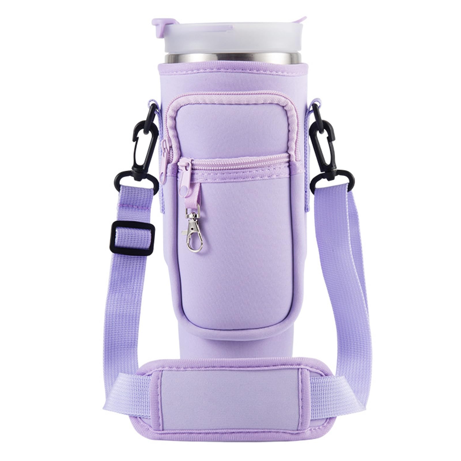 MLPKOI Water Bottle Carrier Bag With 40 Oz Adjustable Shoulder Strap, Accessories for Cup For Walking Travel - Image 2