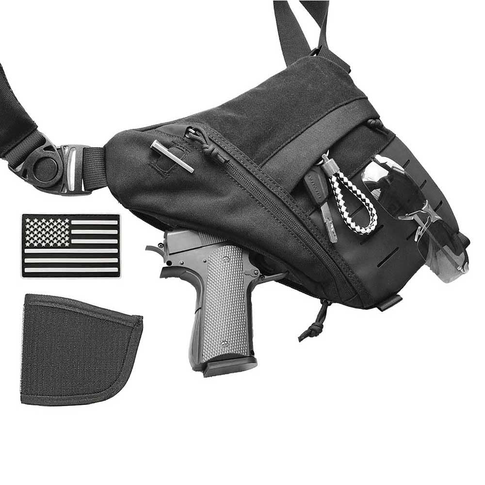 Concealed Carry Tactical Sling Bag for Men Women, Crossbody Anti Theft CCW Bag EDC Carry