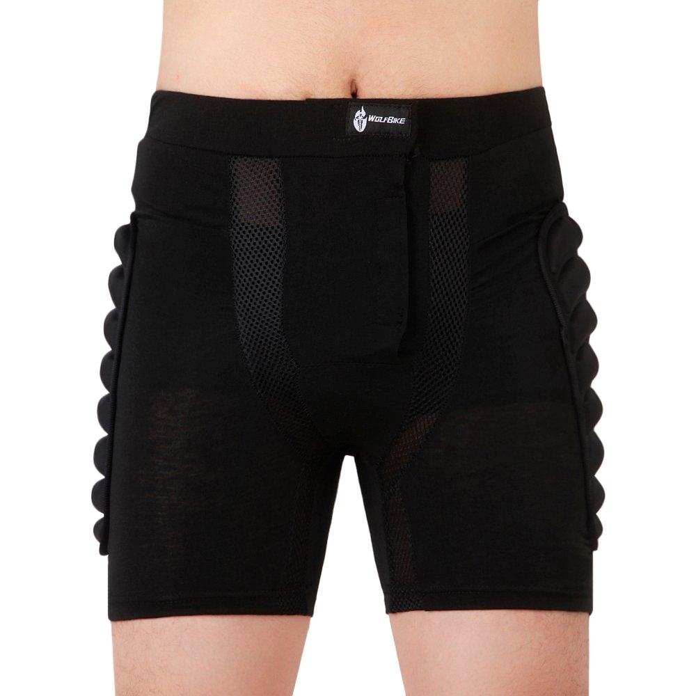 WOSAWE Pantalones cortos acolchados en 3D, para jóvenes/adultos, EVA, cadera, coxis, equipo de protección para snowboard, esquí, ciclismo, ciclismo, hockey, rodillo