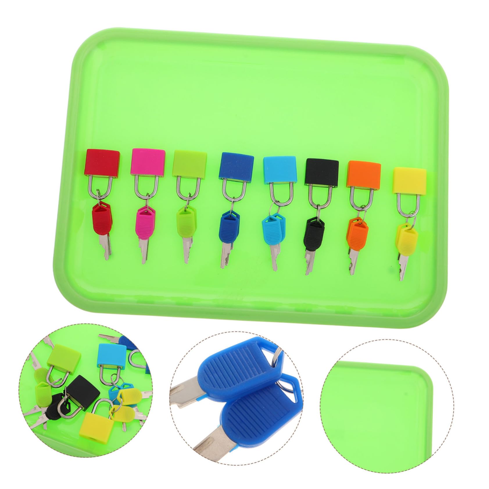 Mikinona Juguetes para Montessori Llaves para Actividades Preescolares Juego de Candados Bandeja para Motricidad Fina y Aprendizaje Sensorial para Bebés y Pequeños