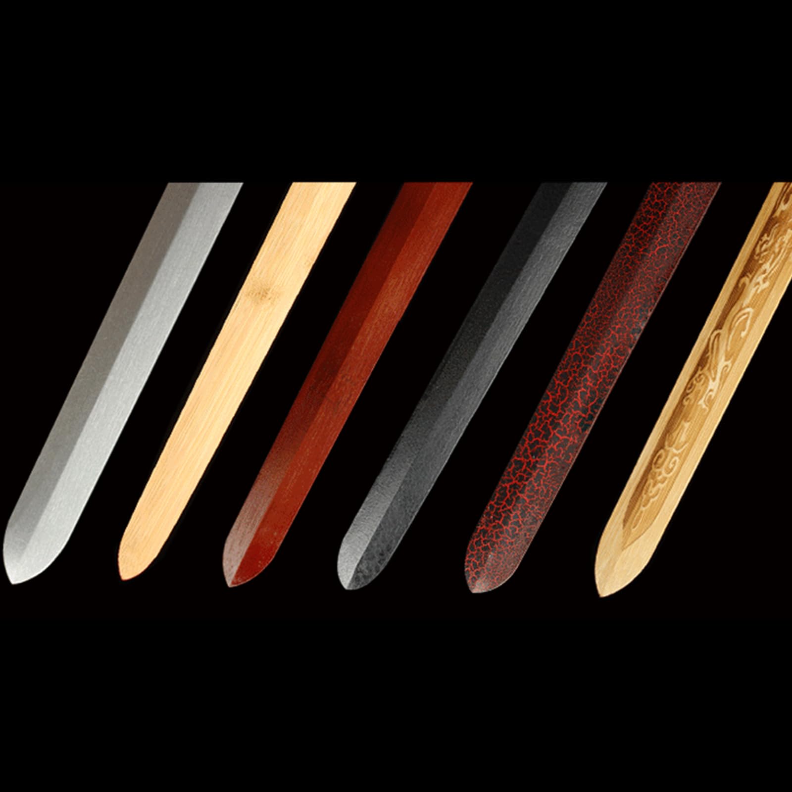 Espadas Tai Chi de Madera con Flores de Peonía, Espada Entrenamiento de Bambú Natural con Vaina, Katana de Madera, Bokken Hecho a Mano 103cm para Cosplay y Artes Marciales
