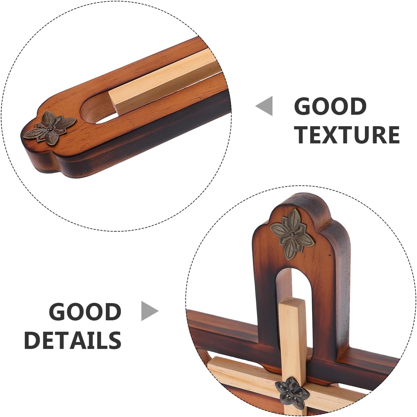 ZUNOXAZ 木製十字架装飾 壁掛け 卓上両用 耐久性ラバーウッド素材 モチーフ 祈りの部屋向け キリスト教インテリア カトリック