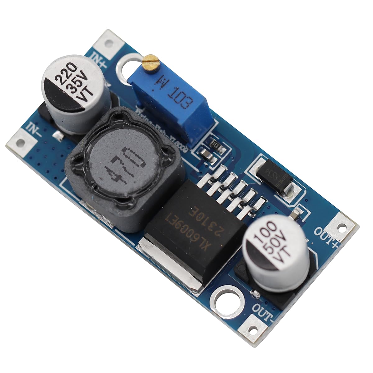 3 Moduli Convertitore Boost XL6009 - Input 4.5-32V A Output 5-40V Regolabile, 4A 400KHz