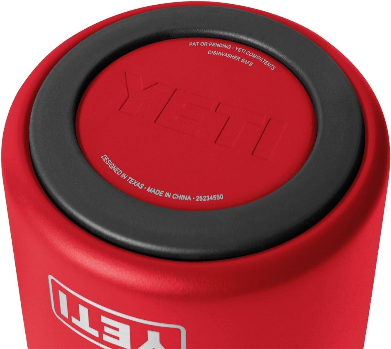 YETI Rafraîchisseur de vin et de champagne Rambler, acier inoxydable isolé, rouge de sauvetage