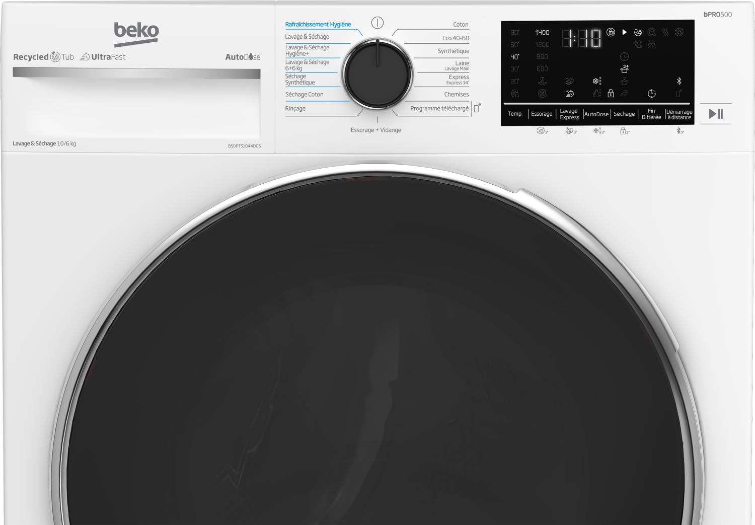 Lave linge séchant BEKO B5DFT51044DOS