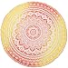Jaipur Handloom Orange Ombre Round Mandala Beach Towel Throw Roundie Yoga Mat Table Cloth Hippy Hippie Boho Gypsy Beach Towel Wall Hanging