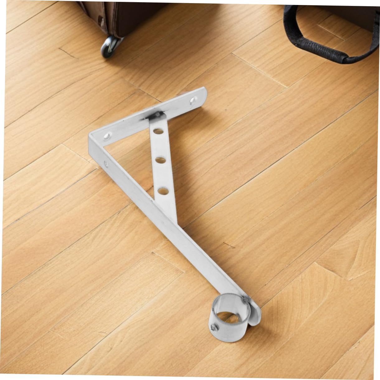 2pcs Stainless Steel Closet Rod Holder Brackets Heavy Duty Triangular Wall Mounted Support for Clothes Pole Efficient Drying Rack for Items Like Bedding and Blankets