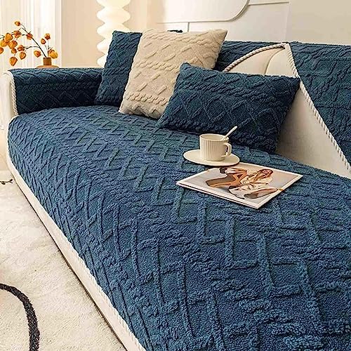 Funda para sofá en forma de L, fundas de cojín acolchadas de 3 plazas, fundas de cojín de asiento para mascotas, protectores de sofá de terciopelo suave antideslizante, #5-70 x 120 cm