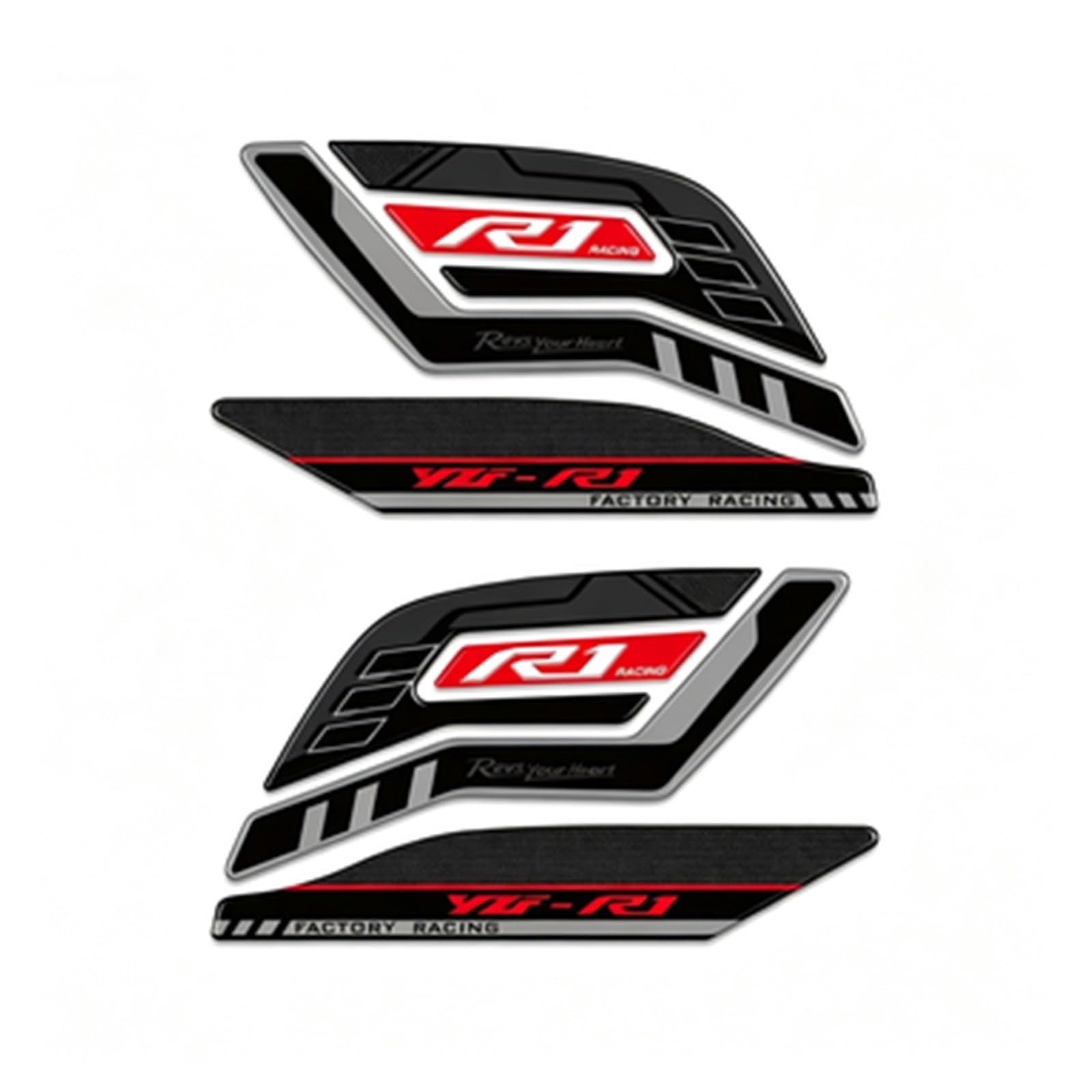 Tank Pad Sticker Motorcycle Fuel Protection Decal for Yamaha R1 R1S R1M YZF YZFR1 2015-2024 Bike Tank Film(Color6)