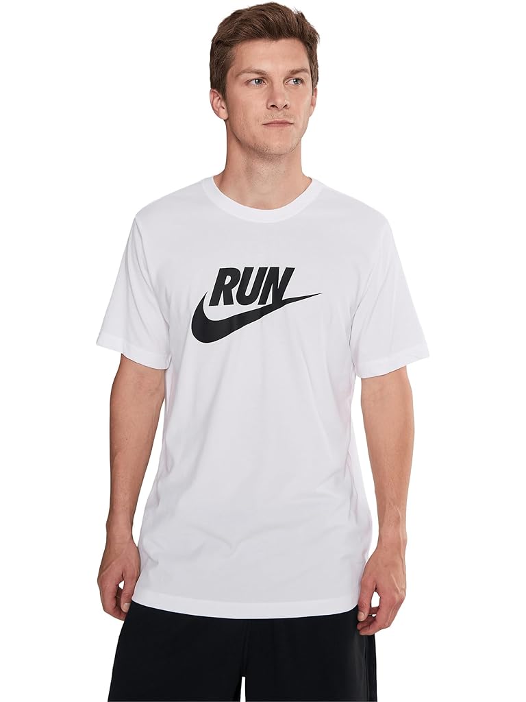 White Nike Dri-FIT Run Swoosh T-Shirt