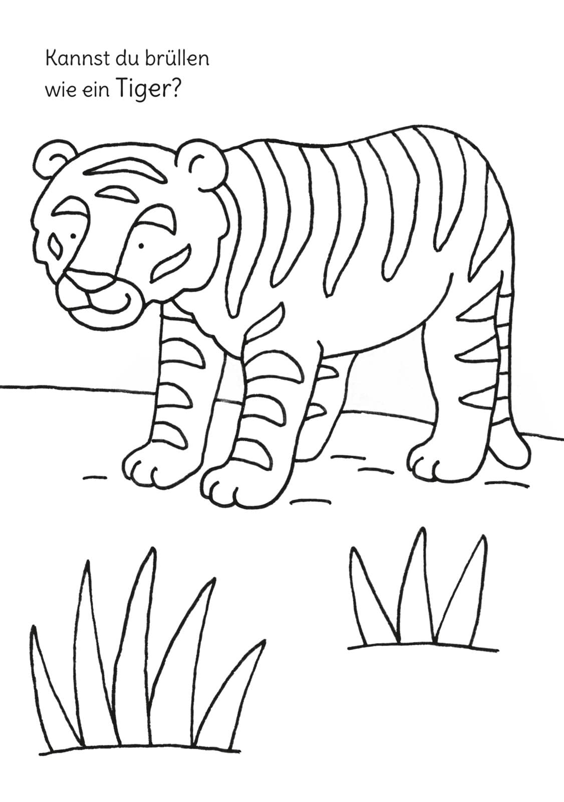 Ausmalbilder für Kita-Kinder: Mein erstes großes Malbuch: Wilde Tiere : Malen ab 3 Jahren: Fröhliche Motive - Klare Linien - Spiel und Spaß - ... Filzstifte Wachsmalstifte Wasserfarben