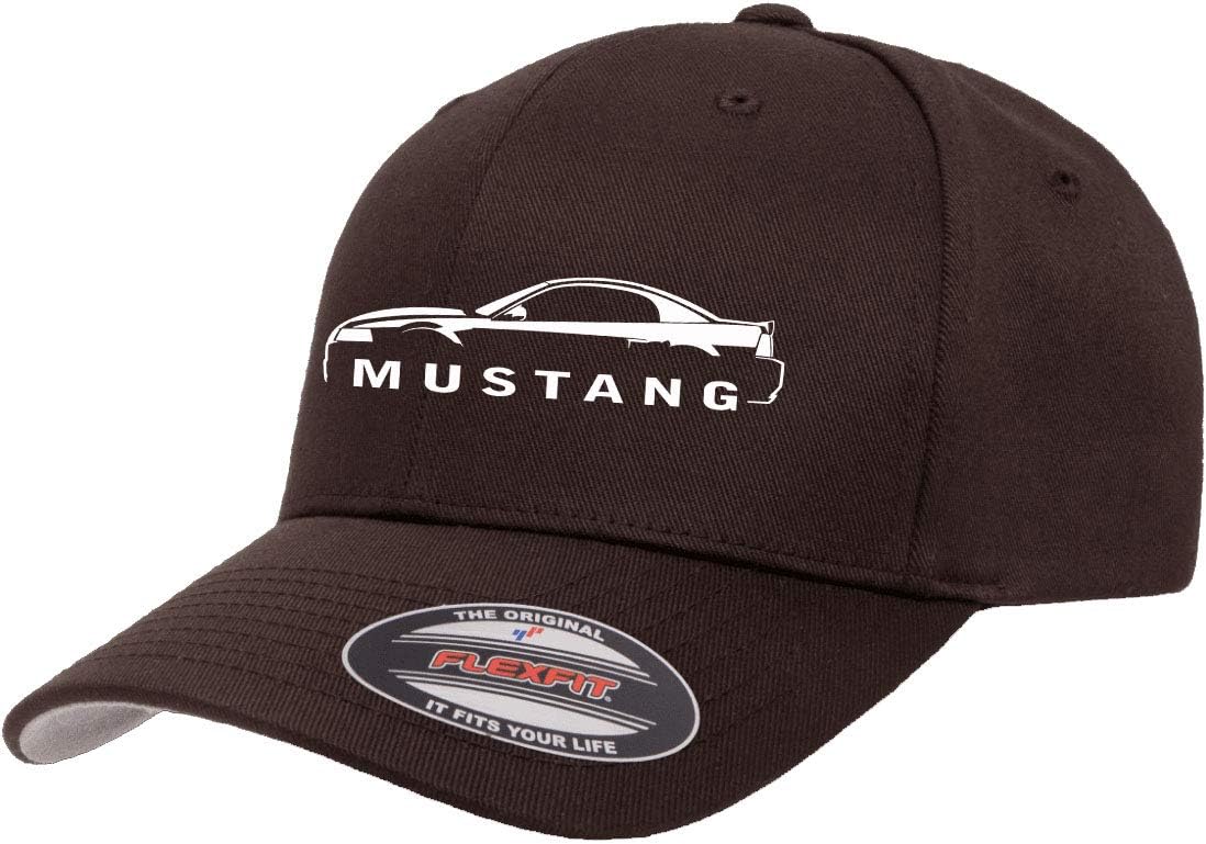 1999-04 Ford Mustang Hardtop Classic Outline Design Athletic Baseball Fitted Hat Cap