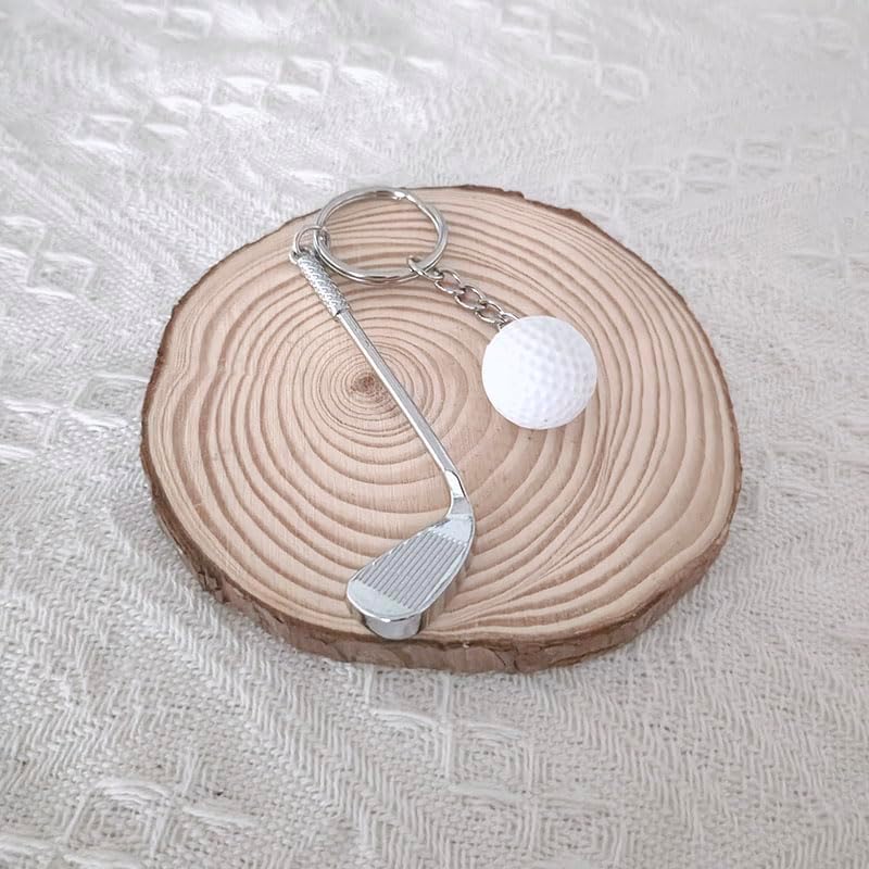 RFTWXHPN Golf Gifts Keychain for Men Women Golfers Funny Golfs Ball Keychains for Dad Wife Christmas Birthday Gift for Son Grandma Golfing Gift Golf Lover Gifts for Women Men Key Chain