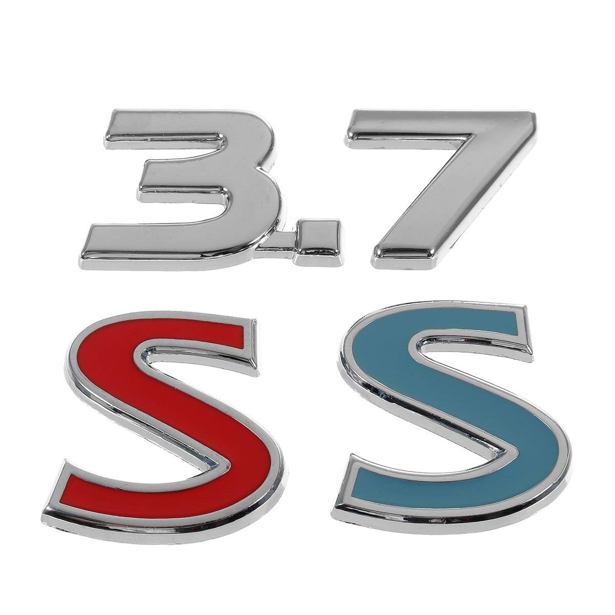 Car S Number 3.7 Metal Displacement Standard Metal Sticker Decoration for Infiniti Q50 Q50S Car Styling Accessories