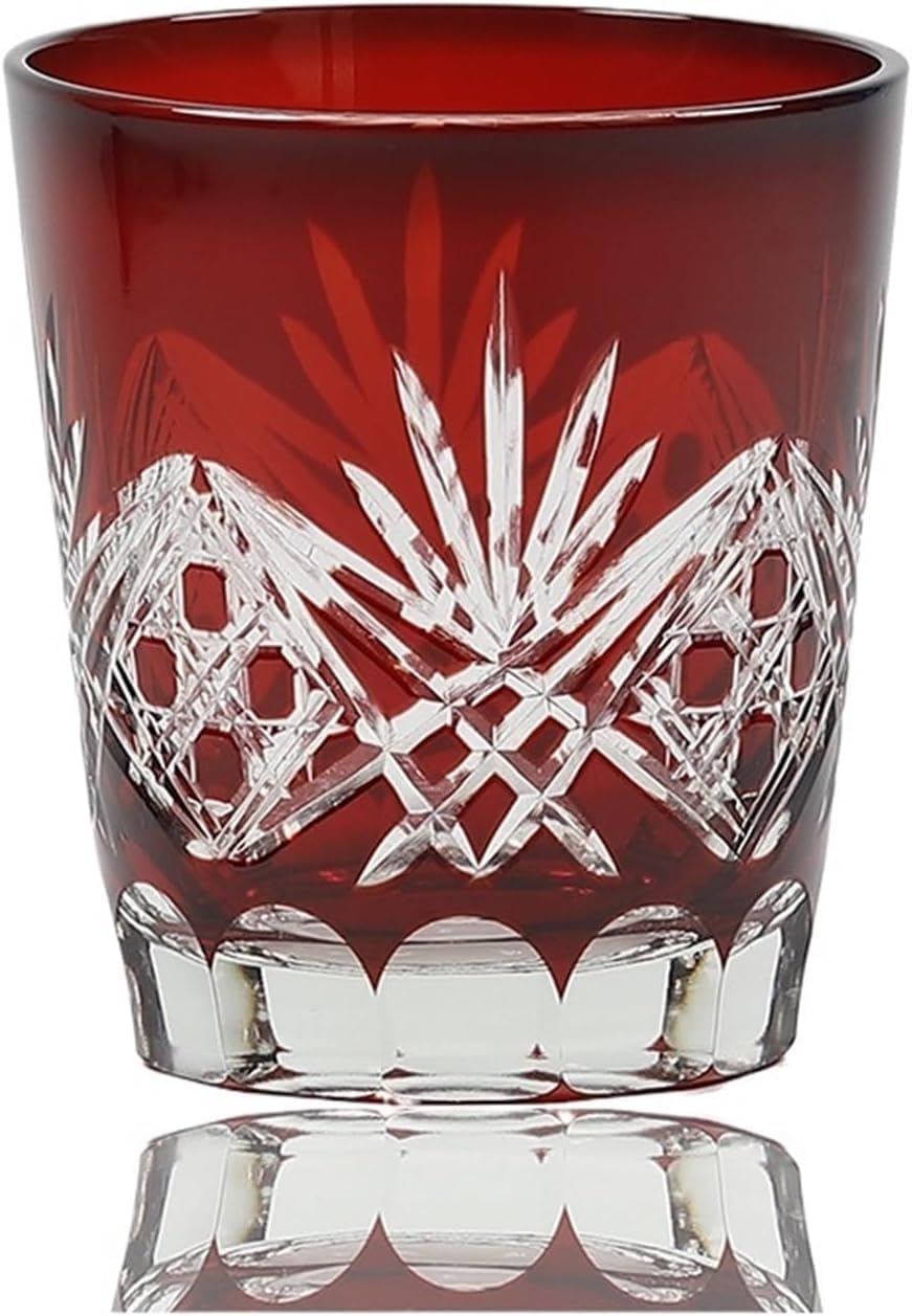Glas Kristall-Whiskey-Glas, Japanischer Stil, Handgefertigt, Handgravur, Wasser, Wein, Tasse, Bier, Kaltgetränk, Gläser, Schnapsbecher