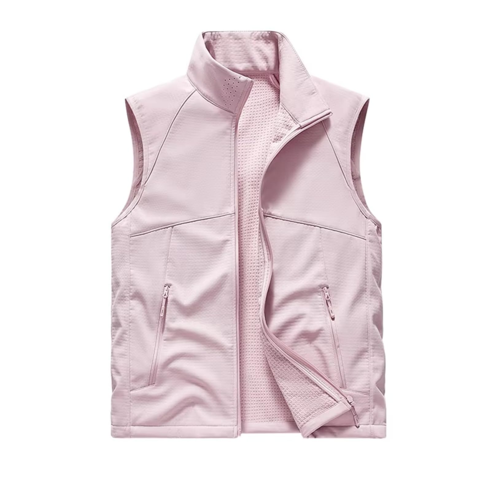 Gilet Softshell Unisex Traspirante per Corsa e Sport | Uso Esterno, Gilet Primavera Autunno, Antivento, Casual da Esterno, Lento Traspirante