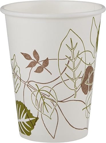Miniatura 4 de Dixie - Taza de café caliente de papel de 12 onzas por GP PRO (Georgia-Pacific), Pathways, 2342WS, 500 unidades (25 tazas por manga, 20 fundas por