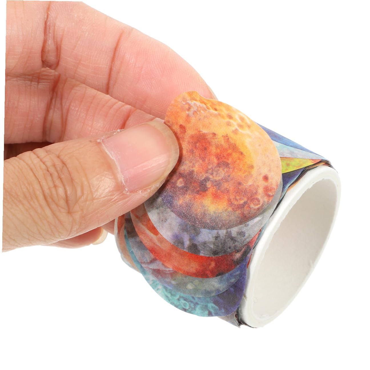 SHINEOFI 5 Sätze Universum-stern-taschenaufkleber Sternpapierstreifen Scrapbook-aufkleber Fest Geschenkband Geschenkeband Washi-tape-aufkleber Wickelbänder Japanisches Papier 19 Rollen * 5
