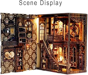 Amazon | ROCOXIA 古代のブックコレクションルーム DIYブックヌーク