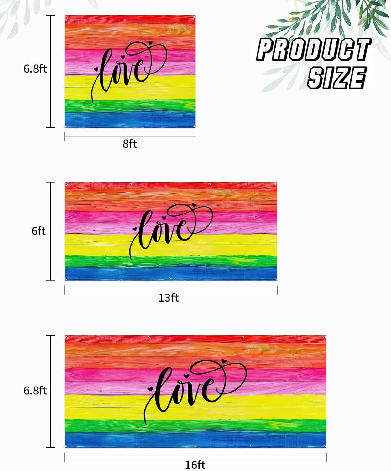 Washable Abstract Garage Door Decorations Reusable Hanging Garage Door Banner Cover Watercolor Rainbow Wood Grain Colorful Garage Backdrop for Indoor Outdoor Decor, 84x192 Inch