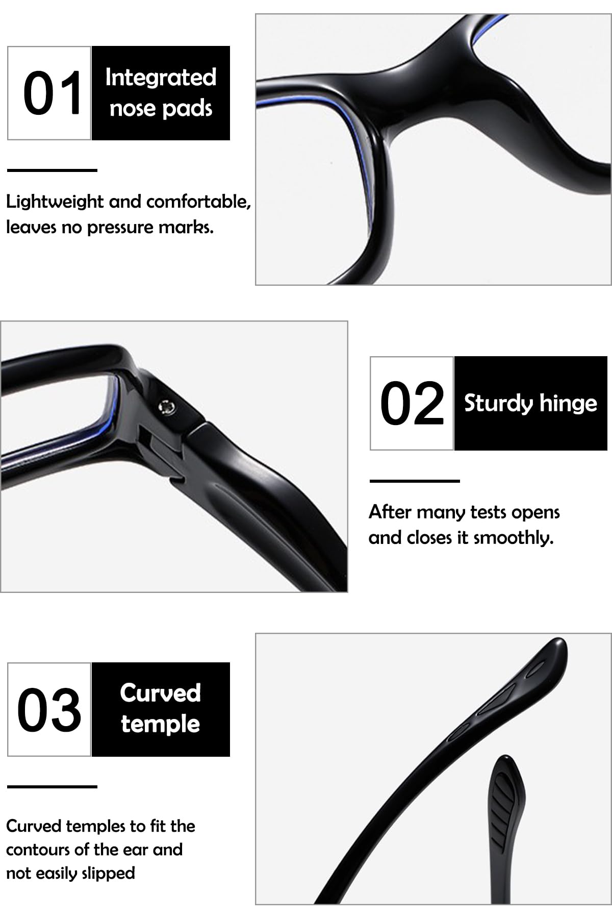 KOOSUFA Sport Lesebrille Herren Damen Anti Blaulicht Lesehilfe TR90 | Ultraleicht, Rutschfeste Brillenbügel, Arbeits Lesebrillen, Computerbrille, 0.0 +1.0 +1.5 +2.0 +2.5 +3.0 +3.5 +4.0