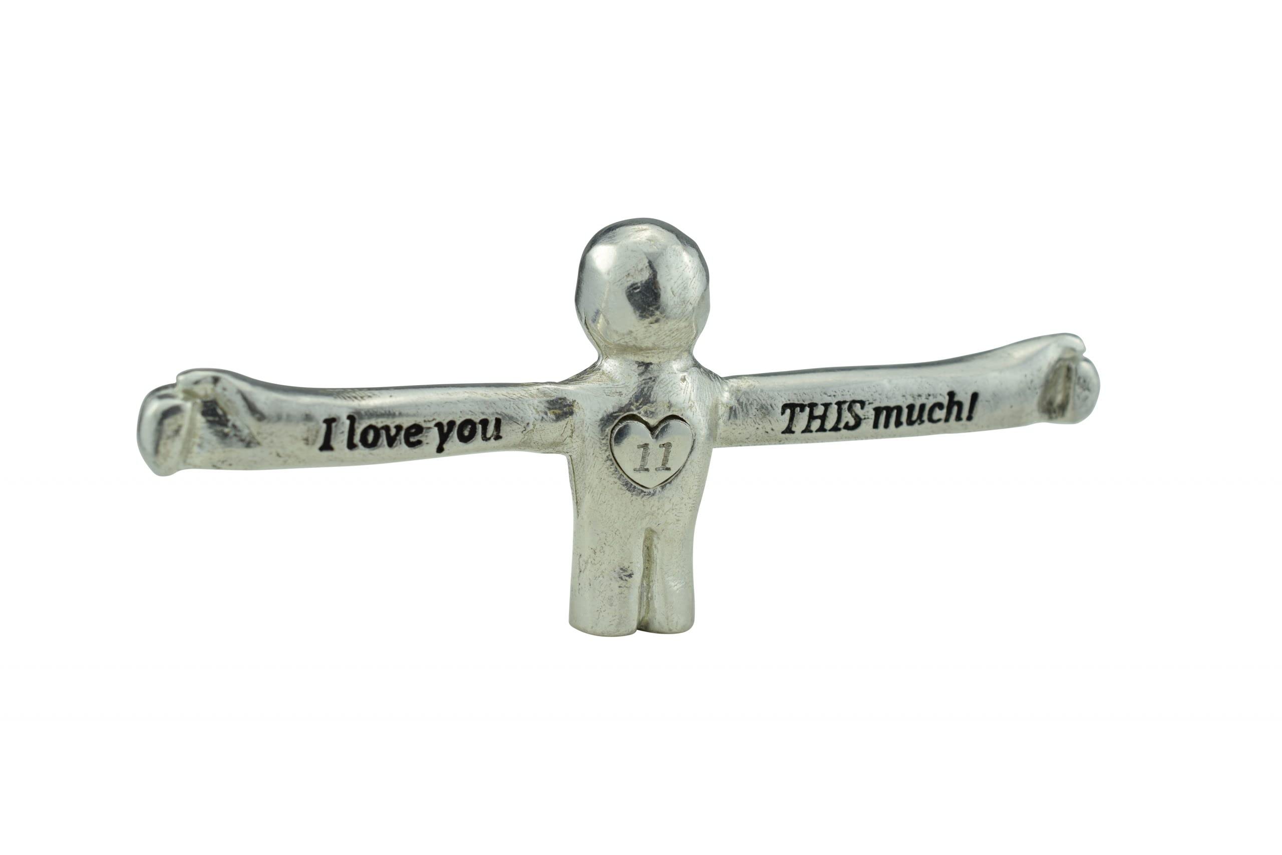 Pirantin I Love You This Much Figure - 11Th Anniversary Unique Gift For Husband Or Wife (Ilytm11)