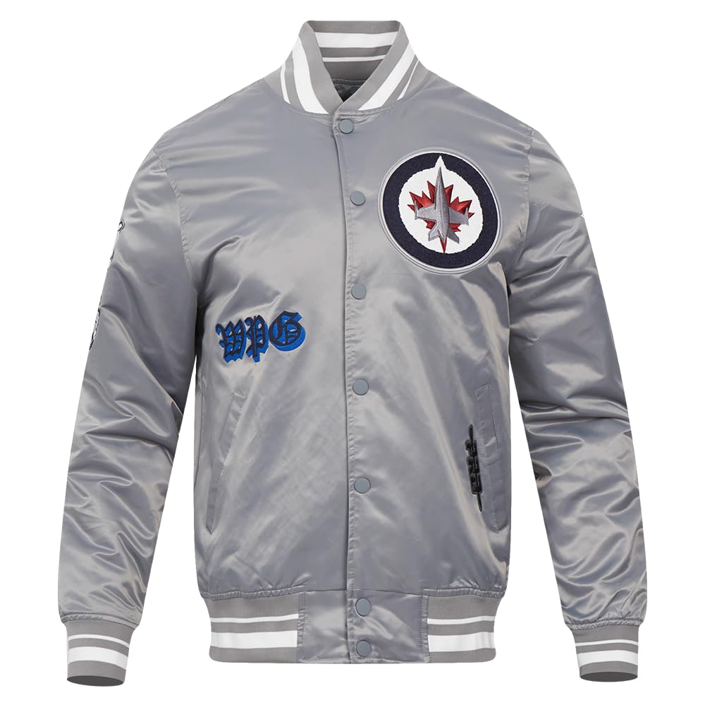 Pro Standard Mens NHL Old English Satin Jacket