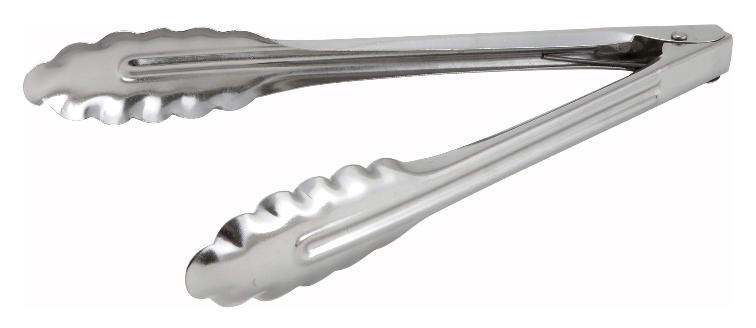 Winco Coiled Spring Medium Weight Stainless Steel Utility Tong, 9-Inch